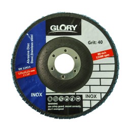 Ламелен диск за шлайфане на неръждаема стомана Glory ф115х22/Т29/120