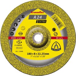 Диск за шлайфане на неръждаема стомана и стомана A24 EX Klingspor 115 ×6×22 mm Диск за шлайфане на неръждаема стомана и стомана A24 EX Klingspor 115 ×6×22 mm